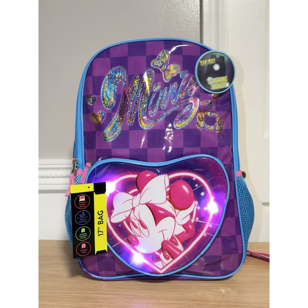 Minnie Mouse Backpack With Flashing Lights